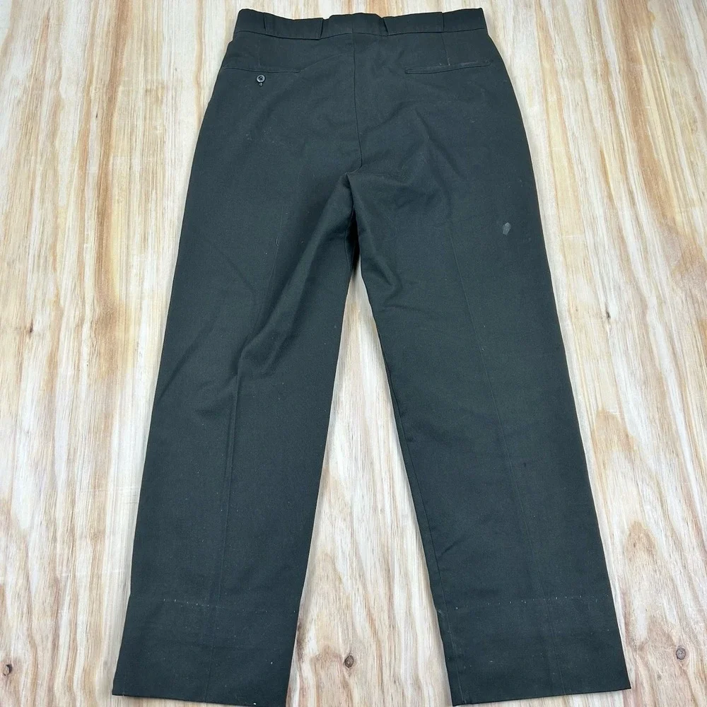 True Vintage 70s Gray Green Painters Pants 32x28 Union Made Stamp Talon‎ Zipper